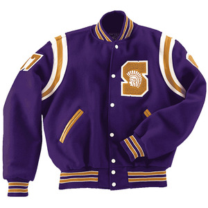 Veste universitaire élégante, style urbain, en mélange de laine, avec patchs personnalisés, OEM ODM, vente en gros, fabricant grossiste - Product Image 1