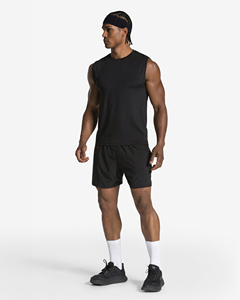 <b>Men</b> 2-in-1 Running Training <b>Shorts</b> with Inner <b>Compression</b> Pocket & Outer Zipped Pockets, Lightweight Breathable Fabric - Product Image 4
