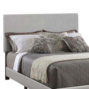 Letto Queen Size con Pannelli Imbottiti Grigio - Product Image 3