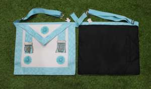 Delantal Masónico de Piel de Cordero NESTA SPORTS para Maestro Masón, Bordado y Encaje, Duradero, Personalizable, Artesanía de Regalia - Product Image 5