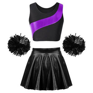 ชุดเชียร์ลีดเดอร์สำหรับผู้ใหญ่แบบยูนิเซ็กซ์ที่ดีที่สุดสำหรับงานปาร์ตี้คอสเพลย์ฮาโลวีน พร้อมพู่เชียร์ ทำจากโพลีเอสเตอร์ 100% แห้งเร็ว - Product Image 6