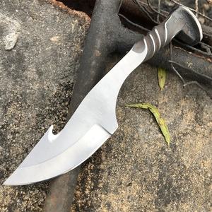 Couteau médiéval de haute qualité, forgé à la main en acier à haute teneur en carbone, style antique, couteau utilitaire médiéval à lame pleine, avec étui en cuir - Product Image 2