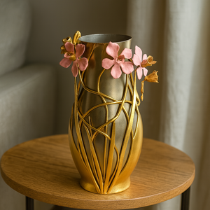 Vase à fleurs unique avec design visage, en métal, couleur et taille personnalisables pour la maison, les hôtels, les centres commerciaux - Product Image 2