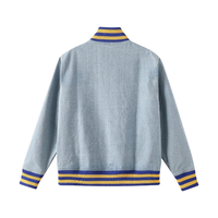 Blouson Bomber en Jean Personnalisé Sigma Gamma Rho – Veste Décontractée Streetwear avec Poignets et Ourlet Côtelés OEM ODM