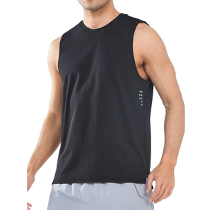 Men's <b>Stringer</b> Tank Top Bodybuilding Workout <b>Vest</b> Breathable Athletic Sleeveless Gym Shirt OEM ODM Private Label Production - Product Image 1