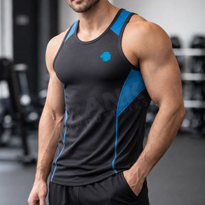 Camiseta sin mangas estilo tank top para hombre, ropa de gimnasio, chaleco de gimnasio para hombre, mejor material, último diseño, hecho en Pakistán. - Product Image 4