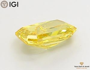 เพชร 1.00 กะรัต ทรงเรเดียนท์ ได้รับการรับรองจาก IGI สีเหลืองแฟนซีสดใส ความสะอาดระดับ VS2 เหมาะสำหรับทำแหวนเพชรเม็ดเดี่ยวแบบสั่งทำ - Product Image 4