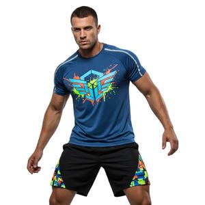 Camiseta de Cuello Redondo para Hombre, Algodón de Alta Calidad, Ajuste Cómodo, Impresión de Logotipo Personalizado, Venta al por Mayor, Moda Casual, Manga Corta, Corte Entallado - Product Image 5