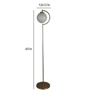 Lampe de sol de club de luxe avec abat-jour transparent en métal et tissu, base en fer, OEM ODM, faible MOQ, prix d'usine, vente en gros, approvisionnement en vrac - Product Image 2