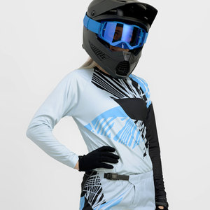 Maillot de motocross personnalisé pour femmes, maillot de course tout-terrain, chemise de motocross MX, fabricant OEM d'exportation au Pakistan avec logo personnalisé - Product Image 3