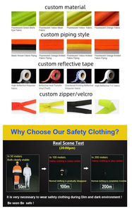 Premium Quality 100%Polyester Hi Vis With Reflective Tape Yellow Safety Jacket Waterproof Reflective Workwear Safety Jackets - Product Image 5