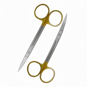 ชุดกรรไกรตัดเยื่อแก้มทางทันตกรรม 9 ชิ้น ขนาด 4.5 นิ้ว แบบตรง โค้ง และแบบมุมเอียง ทำจากสแตนเลสสตีล สำหรับการผ่าตัด ชุดเครื่องมือตัดที่มีความแม่นยำสูง - Product Image 3