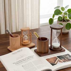 Organisateur de papeterie en bois, support à stylos pour rangement de bureau - Product Image 6