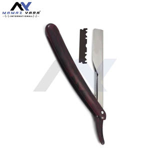 Navaja de afeitar de plástico Multi / Mehroon personalizada para salón, con mango de color y logotipo OEM, opciones de mango recto - Product Image 4