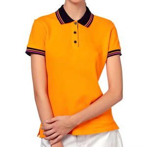 Polo pour femme 100% coton, vente directe d'usine, logo imprimé et brodé personnalisé, polo pour femme sur mesure - Product Image 3