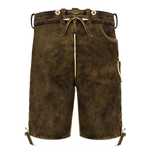 Shorts en cuir bavarois Trachten personnalisés pour hommes - Style décontracté uni, tissu Oxford à séchage rapide - Product Image 2