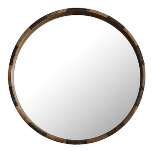 Miroir mural contemporain en fer forgé arqué avec finition raffinée, décoration murale écologique pour mariage - Product Image 2