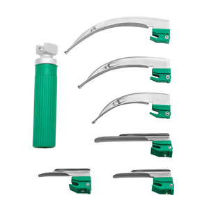 Set de Laringoscopio Reutilizable de Acero Inoxidable, 6 Hojas, 1 Mango, Uso Manual para Diagnóstico ORL, Examen Clínico de las Vías Respiratorias Miller - Product Image 1