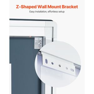 Espejo de Baño LED Rectangular de 36 x 72 Pulgadas con Antivaho, Luces de Memoria, Iluminación Frontal y Trasera, Modelo Steple - Product Image 6