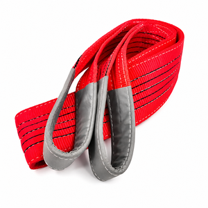 Sangle plate flexible en polyester double plis haute résistance 5 tonnes pour la manutention en usine - Product Image 1