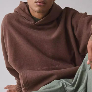 Sweat-shirt à capuche ample en coton doux et molletonné, personnalisable pour hommes et femmes, commande en gros OEM ODM - Product Image 4