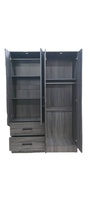 Meilleures ventes - Armoire de chambre à coucher en bois contemporaine FURNIZONE modèle 12_0021, design élégant, meuble de rangement multifonctionnel