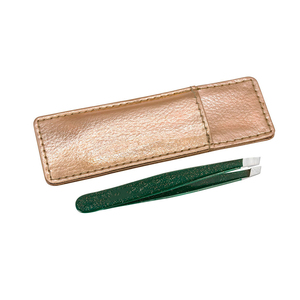 Pinzas de Precisión para Cejas al por Mayor, Pinzas de Acero Inoxidable con Punta Inclinada para Extensión de Pestañas, Depilación Facial de Marca Privada - Product Image 1