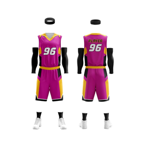 Uniforme de Baloncesto Ligero Personalizado, Último Modelo de Camiseta de Baloncesto, Uniforme de Baloncesto Liso y Cómodo - Product Image 1
