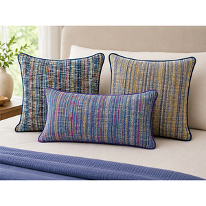 Premium Boucle Premium Boucle Yarn Dyed <b>Cushion</b> <b>Cover</b> with Yarn Dyed Texture | Decorative Throw Pillow <b>Cover</b> for Home, Hotel - Product Image 3