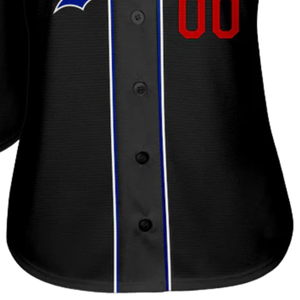 Camiseta de Béisbol Negra y Roja para Hombre, con Botones al Frente, Uniforme Deportivo Ligero para Práctica y Juego - Product Image 6