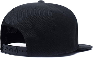 หมวกแก๊ปแบบ Snapback สีดำ 6 แผง ปักลายโครงกระดูก ทรงแบน สไตล์สตรีทลำลอง สำหรับผู้ใหญ่ - Product Image 3