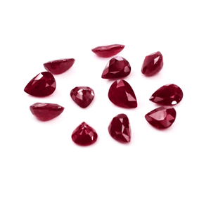 Perles de rubis naturels africains non traités, calibrées 3x5mm, pierres précieuses de rubis naturelles facettées pour la fabrication de bijoux, prêtes à l'emploi - Product Image 3
