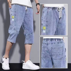 <b>Men's</b> Streetwear Straight Mid <b>Waist</b> Denim Shorts-Soft Comfortable Fit 100% Cotton for Outdoor & Casual Activities - Product Image 6