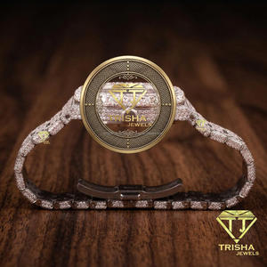 Reloj de Diamantes Moissanite con Incrustaciones Completas para Hombre, Estilo Hip Hop de Lujo, con Acero Inoxidable Chapado en Oro Rosa y Movimiento Automático - Product Image 2