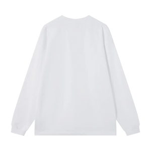 Camisetas Personalizadas con Logotipo, Manga Larga, para Hombre y Mujer, 240 g/m², 100% Algodón, Color Negro y Blanco, Camiseta Básica Informal para Uso Diario - Product Image 4