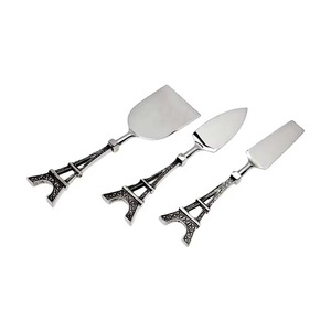 Cuchillos para queso de calidad confiable con diseño de Torre Eiffel que ayudan a preservar la textura y forma de los quesos premium. - Product Image 6
