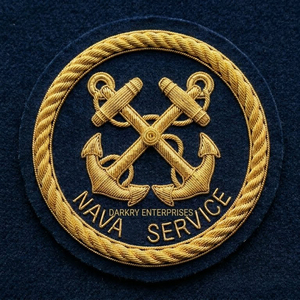 Parche de escudo bordado a mano con hilo de lingotes de oro, insignia para blazer, escudo con lanza cruzada, emblema histórico de club - Product Image 3