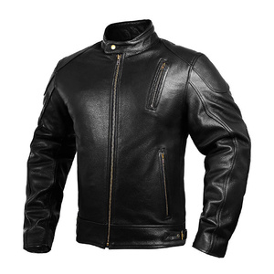 Chaqueta de Motocicleta Resistente de Cuero, Ropa Exterior Protectora Duradera, Prenda de Motociclismo Elegante y Cómoda para Todo Tipo de Motocicletas - Product Image 6