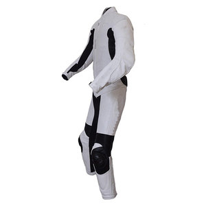 Combinaison de moto en cuir véritable unisexe, équipement de course et de conduite personnalisé pour hommes et femmes, homologuée CE - Product Image 3