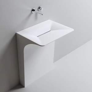 Bañera de Hidromasaje Independiente de Piedra Artificial Tradicional con Masaje (Hidromasaje por Aire), Desagüe en Forma de Diamante, 40 Jets, 20 Galones - Product Image 2