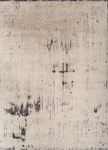 Tapis de chambre Jaipur Rugs AKWS-1480 fait main en laine et soie, design moderne et luxueux, à poils ras, rectangulaire, blanc - Product Image 2
