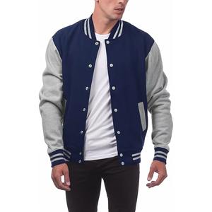 Veste de baseball pour homme en coton molletonné avec manches en cuir, nouveau design, vêtement d'extérieur pour l'hiver, usage décontracté ou uniforme d'équipe - Product Image 5