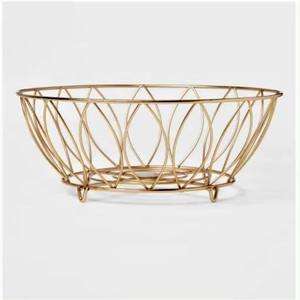 Popular Metal Wire Bowls Fruit & Vegetable <b>Display</b> Stand Kitchen Storage Accessory Size M Multifunction - Product Image 4