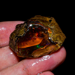 Clásico de calidad superior 100% Natural Welo Fire Ethiopian Opal Fancy Oil Rough Loose Gemstone para hacer artículos de joyería - Product Image 2
