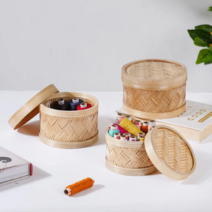 Charming Sphere Shaped Handwoven <b>Bamboo</b> Eco-Friendly Luxury Storage Jars/pots Hanging Functional Design Tightly Woven Lids - Product Image 4