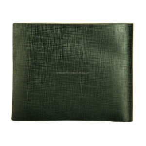 Portefeuille court en cuir véritable de luxe pour hommes fermeture ouverte minimaliste avec blocage RFID Logo personnalisé en gros OEM/ODM acceptable - Product Image 1