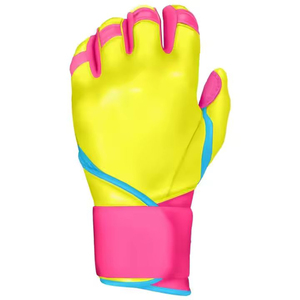 Gants de frappe de baseball en cuir de chèvre de qualité supérieure, fermeture auto-agrippante, qualité premium. - Product Image 4