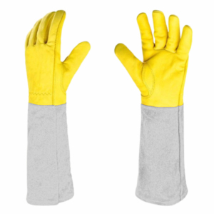Équipement de protection individuelle, gants de travail de sécurité pour soudage TIG en cuir de vachette grainé, doublure en coton, résistants à la chaleur, aux étincelles et au feu - Product Image 2