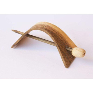 Pinza para el Cabello Hecha a Mano de Madera Natural, Fabricante de Horquillas de Madera, Producto de Artesanía en Bambú y Madera - Product Image 4