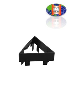 OEM Custom Black ABS <b>Plastic</b> Triangle Corner Bracket | High Impact <b>Plastic</b> <b>Edge</b> Guards and Alignment Spacers - Product Image 3